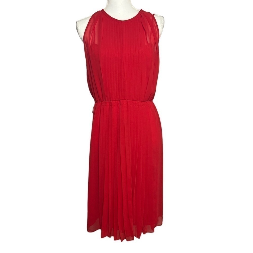 Diane Von Furstenberg Ria Pleated Sleeveless Midi Dress